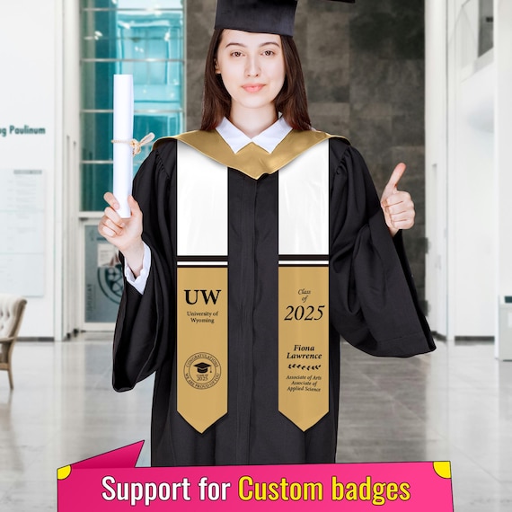 Personalized Graduation Stole,Custom Graduation Sashes,grad gift, gift for graduate, college graduation, class of 2025