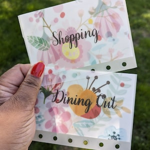 Custom A7 cash envelopes; small cash envelopes; zero budget A7 binder; wallet cash envelopes; money envelopes; wallet cash envelopes