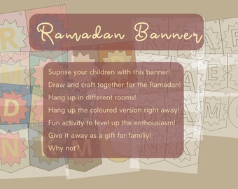 Ramadan Kareem-banner | Ramadan-decoratie
