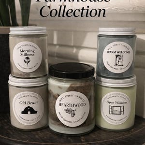 Farmhouse Collection Candle –  |6oz Soy/Coconut wax Candle