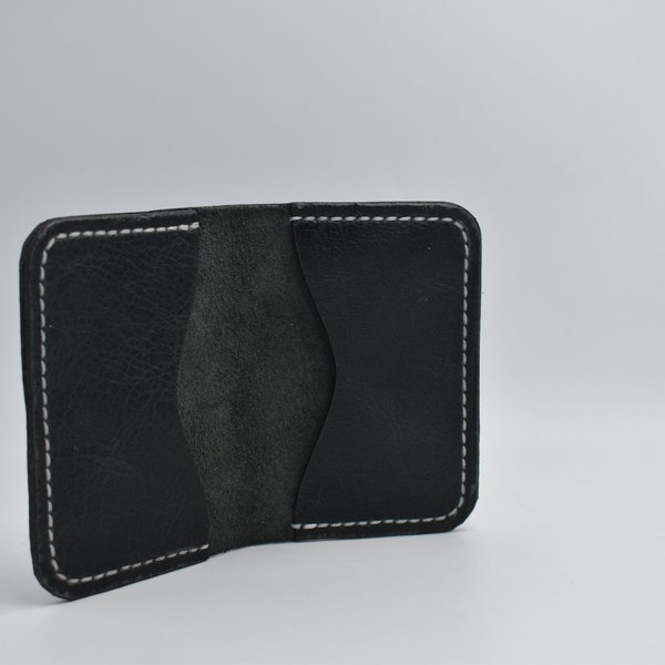 Handmade Custom Leather Bi-Fold Wallet