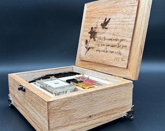 Personalized Wooden Keepsake Box – Custom Engraved Gift