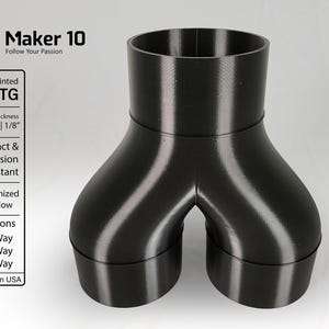 4&quot; to 4&quot;: 2-way 3-way 4-way Splitter Duct Connector for Woodwork Dust Collection System, 3D Printer Enclosure, Greenhouse. Optimized Airflow