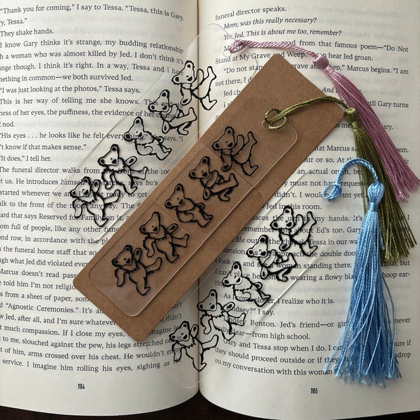 Grateful Dead Bears ||| Acrylic Bookmark with Tassel