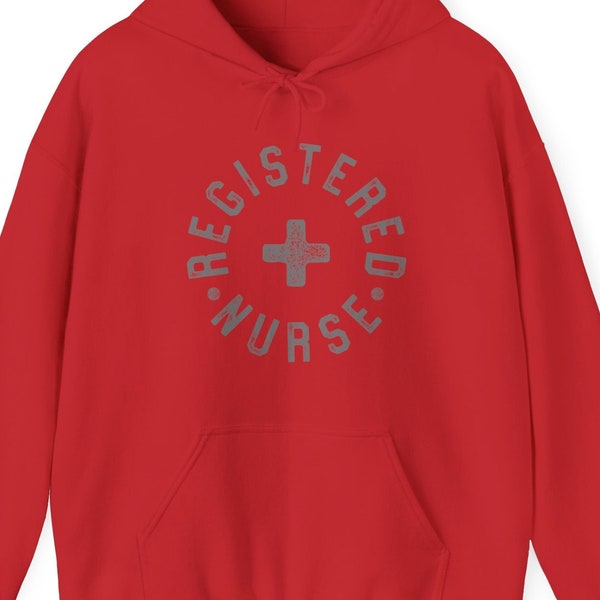 nurse, registered nurse, RN, Hoodie, gift for nurse, student nurse , nursing school, graduating nurse, cool sweatshirt, Hooded Sweatshirt