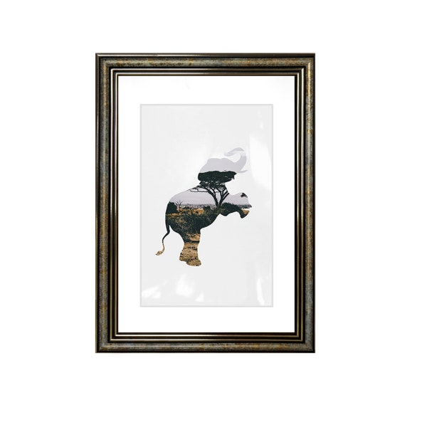 Frame ASTRA Black with antique gold from 9x13 cm to 40x50 cm PASSEPARTOUT A5 A4