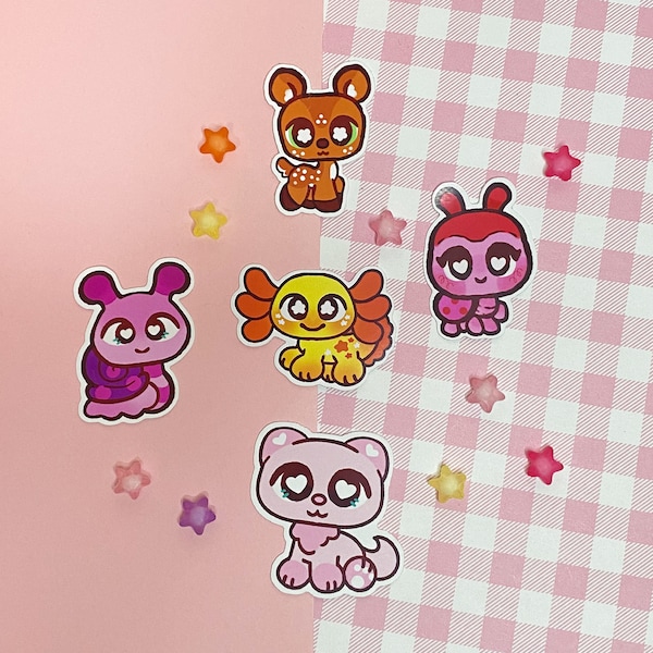 2" Glossy Vinyl Littlest Pets Stickers