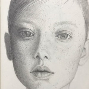 Custom Hand Drawn Portrait - Graphite Drawing from Photo - Perfect Memorable Gift