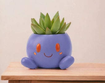 Jardinière étrange, cache-pot, vase de jardin, pot de fleurs violet, décoration de maison, décoration de jardin, mignon Pokemon, décoration anime, herbe, cadeau Pokemon