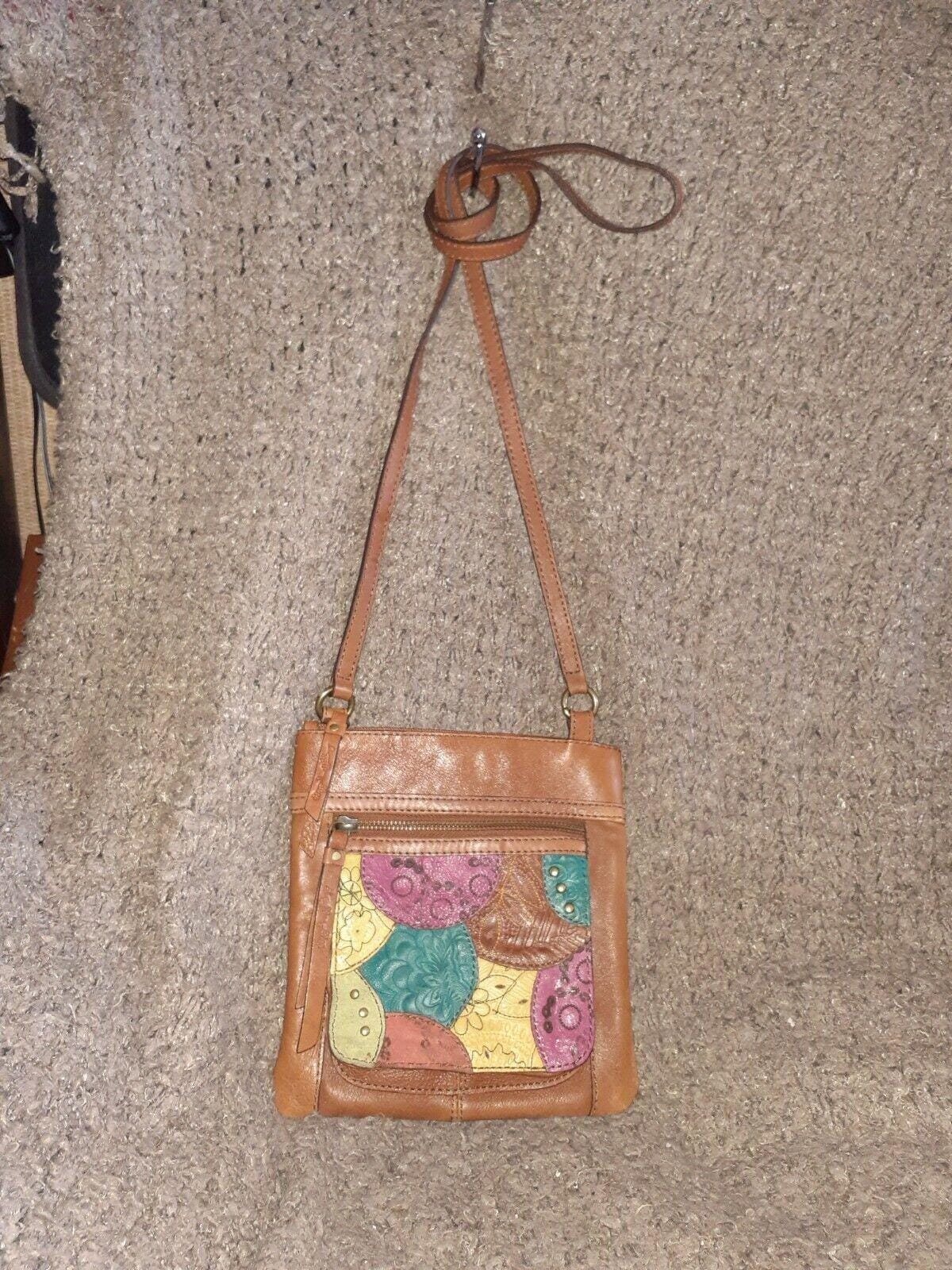 Vintage Patchwork Fossil Bag Leather - Etsy