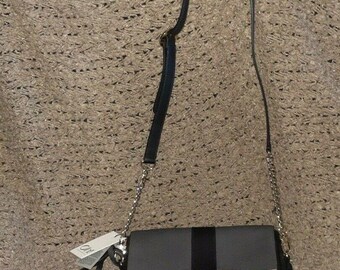 OH! KOPENHAGEN FUR-Black,Grey,Beige Leather Messenger-Mink Trim-Crossbody-New