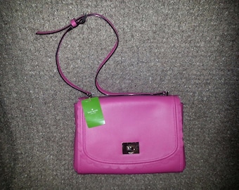 KATE SPADE-New York-Maple Court Jazmin-Pink Smooth Leather Crossbody-NWT