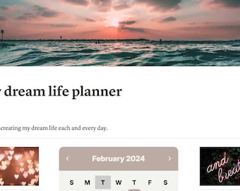 All-in-One Dream Life Notion Planner Template