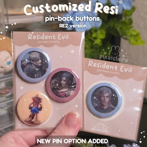 RE2 | Pin-back Button/Badge Pins | 1.25in | Mix & Match