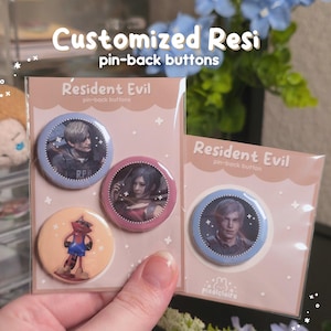 RE2 | Pin-back Button/Badge Pins | 1.25in | Mix & Match
