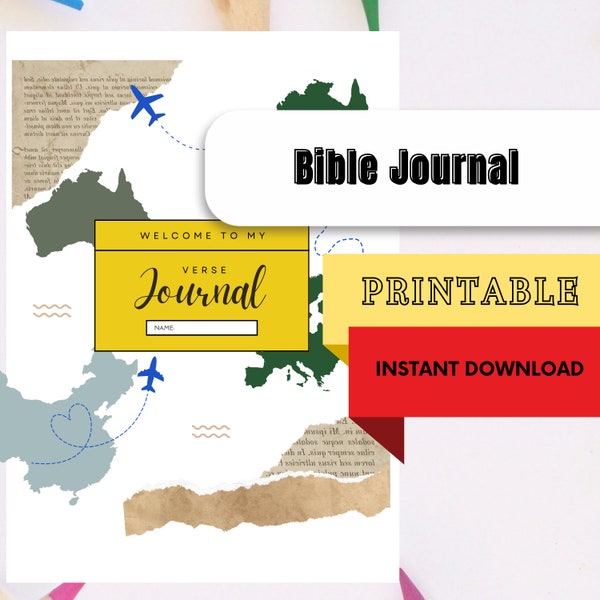 Two Week Verse Mapping Journal, Digital Download, Printable