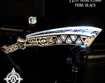 Machete Cyberpunk: Chopper B010 con hoja LED [PERSONALIZABLE]