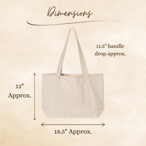 Custom Logo Embroidered Canvas Tote Bag, Personalized Text - Etsy