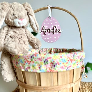 Personalized Easter Basket, Easter Gift, Easter Basket Name Tag, Easter Egg Tag, Kids Easter, Baby's 1st Easter, Easter Basket, Baby Gift