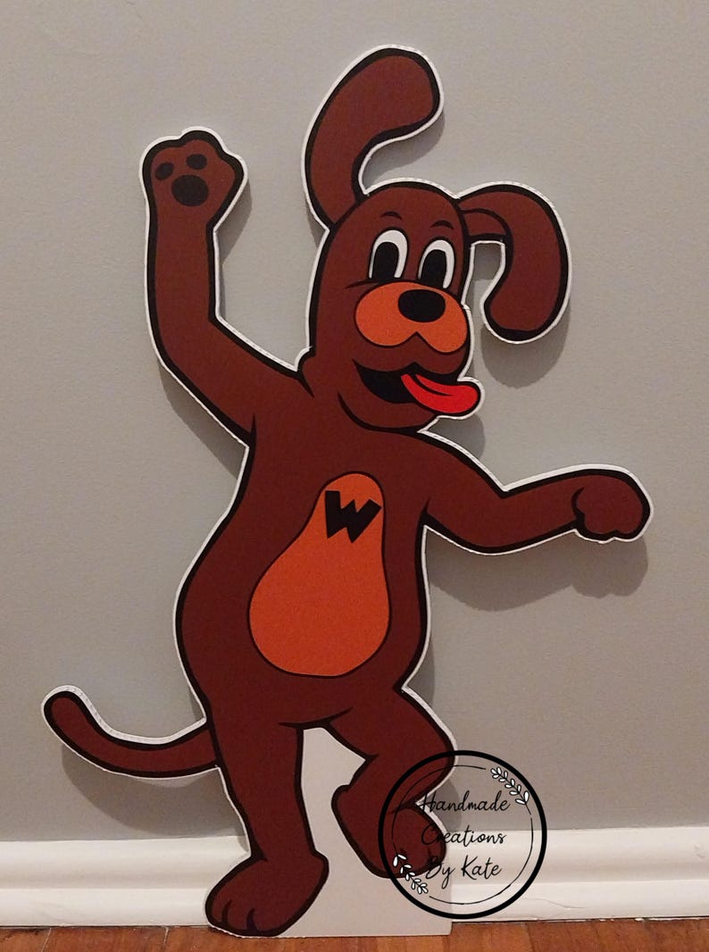 Wiggles corflute cutout standee Wags