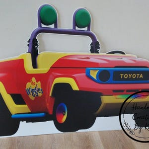 Wiggles corflute cutout standee Ute - Price on width
