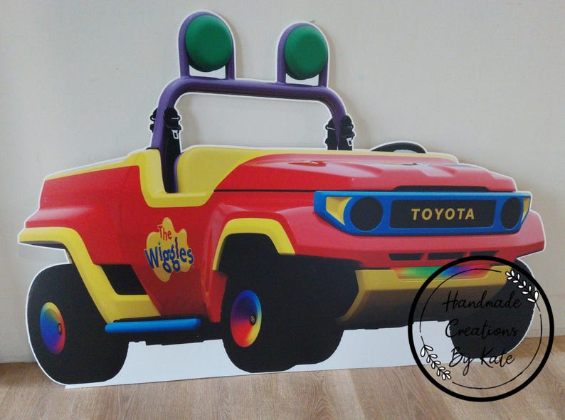 Wiggles corflute cutout standee Ute - Price on width