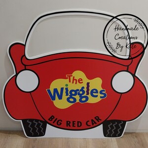 Wiggles corflute cutout standee Car full window cut