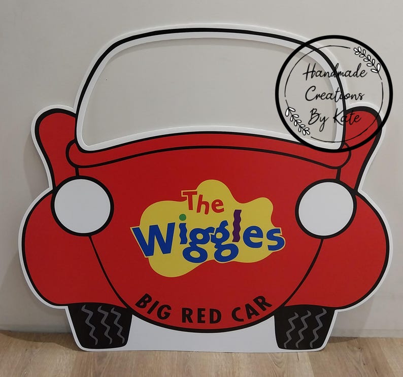 Wiggles corflute cutout standee Car full window cut