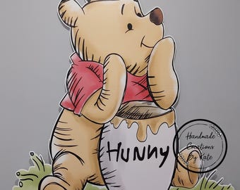 Winnie and friends corflute cutout standee