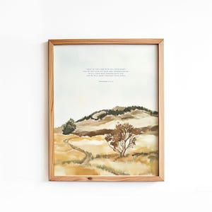 Sprüche 3: 5 6 - Vertraue dem Herrn - Bibel Vers Kunst Ungerahmter Druck - Christliche moderne Kunst, Inspirationszitat religiöses Einweihungsgeschenk