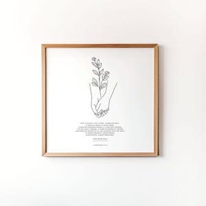 1 Corinthians 13:4-8 Love is Patient Art Print | Christian Wedding Gift Love Never Fails Minimalist Bible Verse Poster Scripture Home Decor