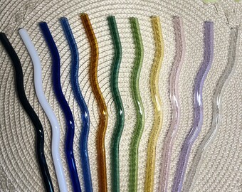 Glass Straws || multi color glass straws