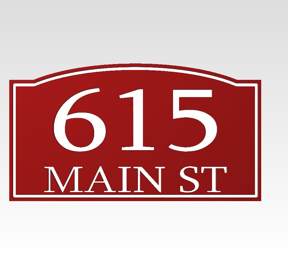 Custom House Address Sign, Driveway Address Sign, Front Porch Address ...