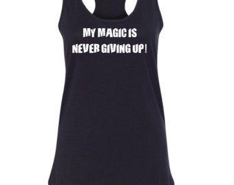Black Clover Gym Tank, Asta Black Clover, My Magic is Never Giving Up, Black Bulls, Anime Shirt, Manga Shirt, Gym Motivation Tank