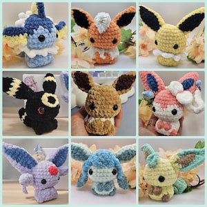 All 9 - Eeveelution Crochet Plush [Handmade, Shiny available]