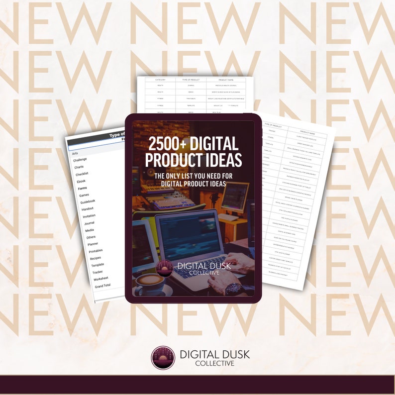2500 Digital Product Ideas Repository Start Exploring Now - Etsy