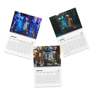 R2-D2 & kittens Calendar 2025, star wars gift Purrfection meets evil- starwars gifts, stocking stuffer, valentines gift, gifts for him image 5