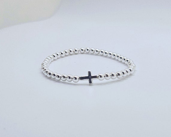Silver Cross Bracelet | Minimalist Cross Bracelet | Tarnish