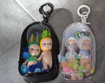 Mini Clear Bag Keychain for Collectibles | Perfect Sonny Angel Pouch