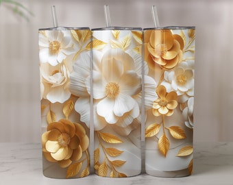 Flower 20oz Skinny Tumbler Sublimation Design Digital downloadable,flower Tumbler Wrap,Digital Download,JPG,PNG,Funny Tumbler Design