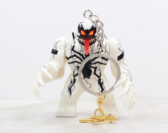Custom Made Designer Figure Keychain - Best Gift For Super Hero Anti-Venom Fans