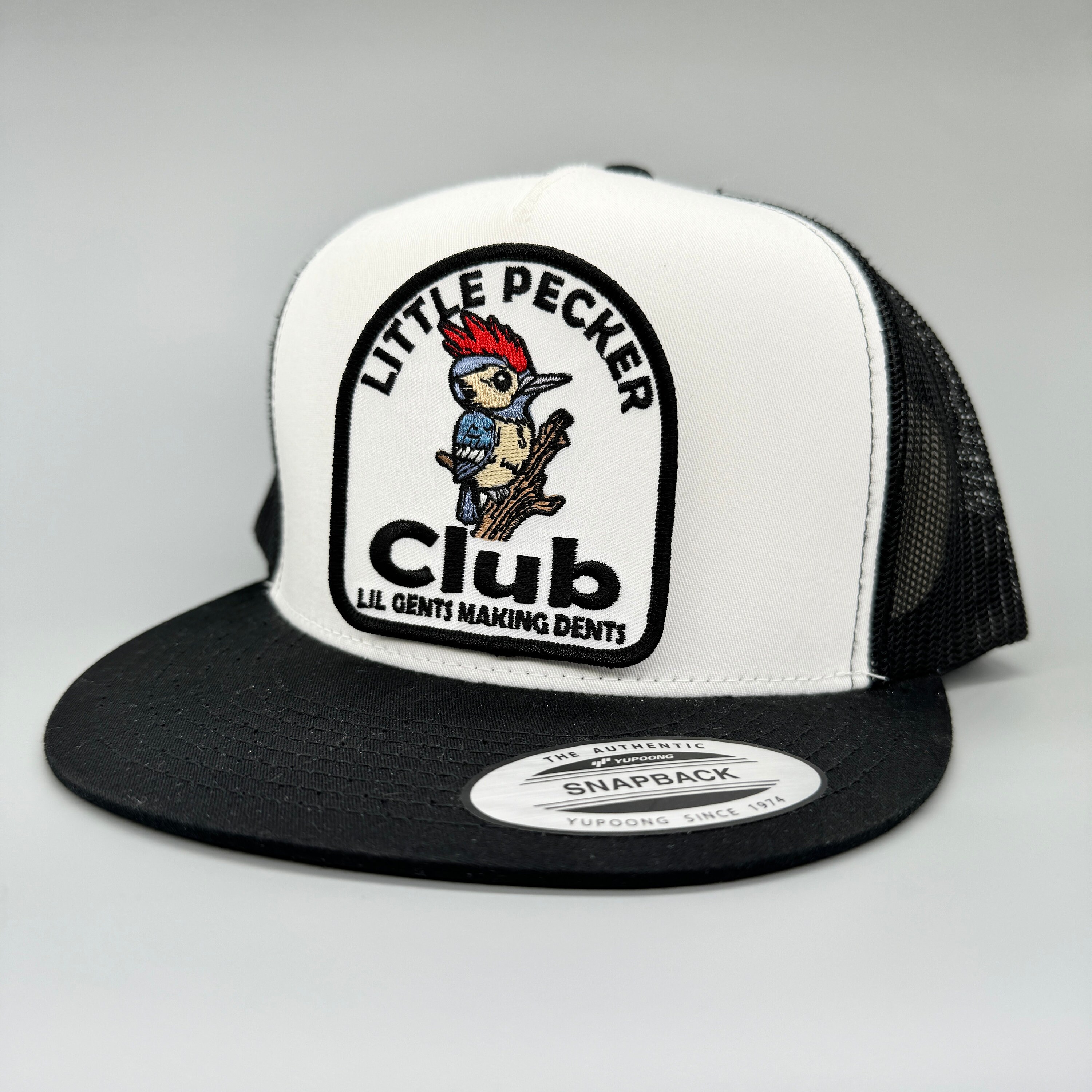 Retro Funny Little Pecker Club Patch Richardson 112 Mesh Snapbak Trucker Cap Hat Hats for Men Snapback With Funny Patch | Little Peckers Club  main image 4