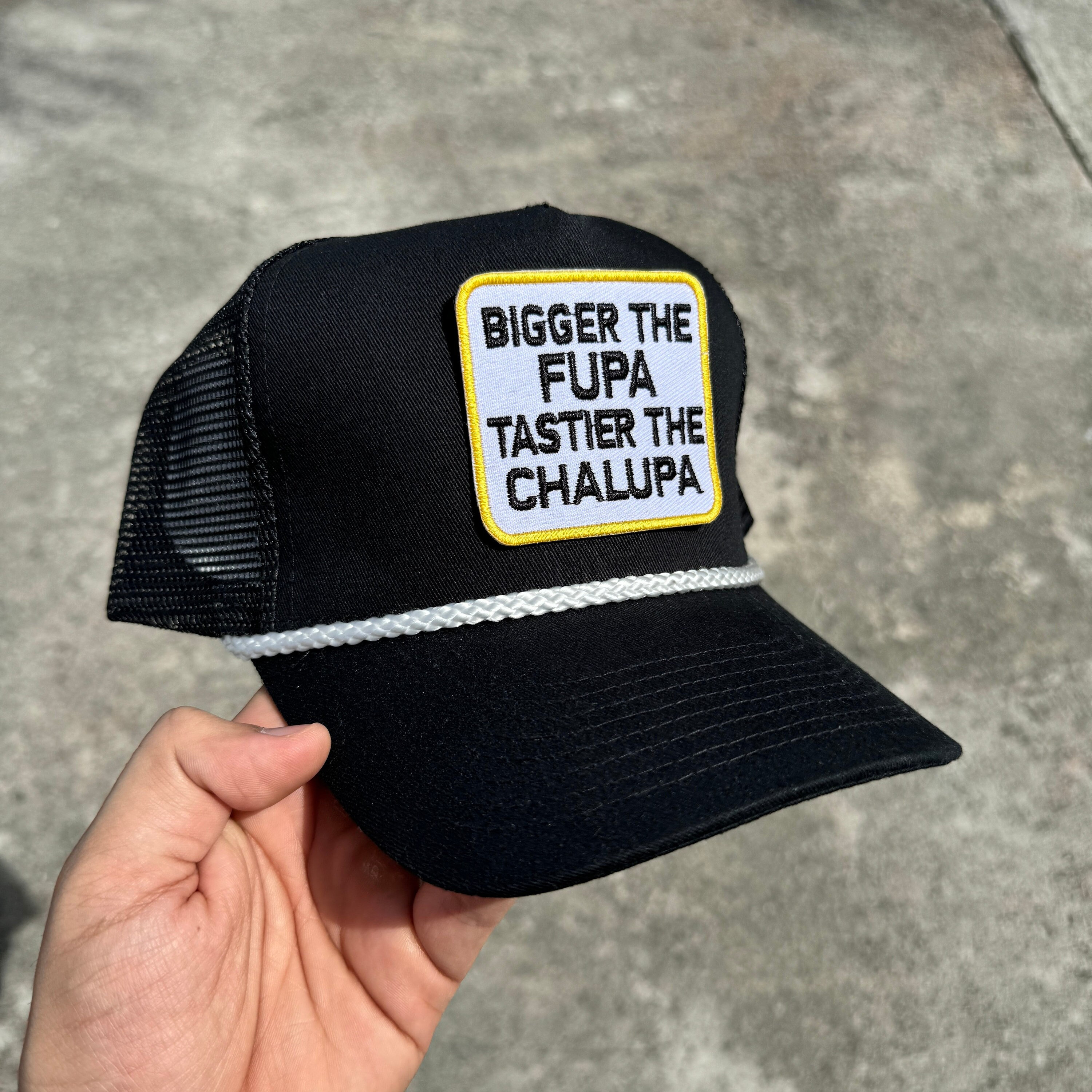Bigger The FUPA Tastier The Chalupa Hat Vintage Gag Gifts Funny 並行輸入品 Fuuny Quote Bigger The Fupa Tastier The Chalupa Women\u0027s Oversized