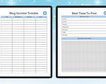 Digital Social Media Planner, Social Media Audit, Instagram Planner, Social Media Tracker, Online Business