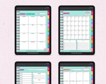 Undated Planner, Undated Calendar, Undated Agenda, Goodnotes Planner, Undated Planner 2024, Undated Diary, Undated Month