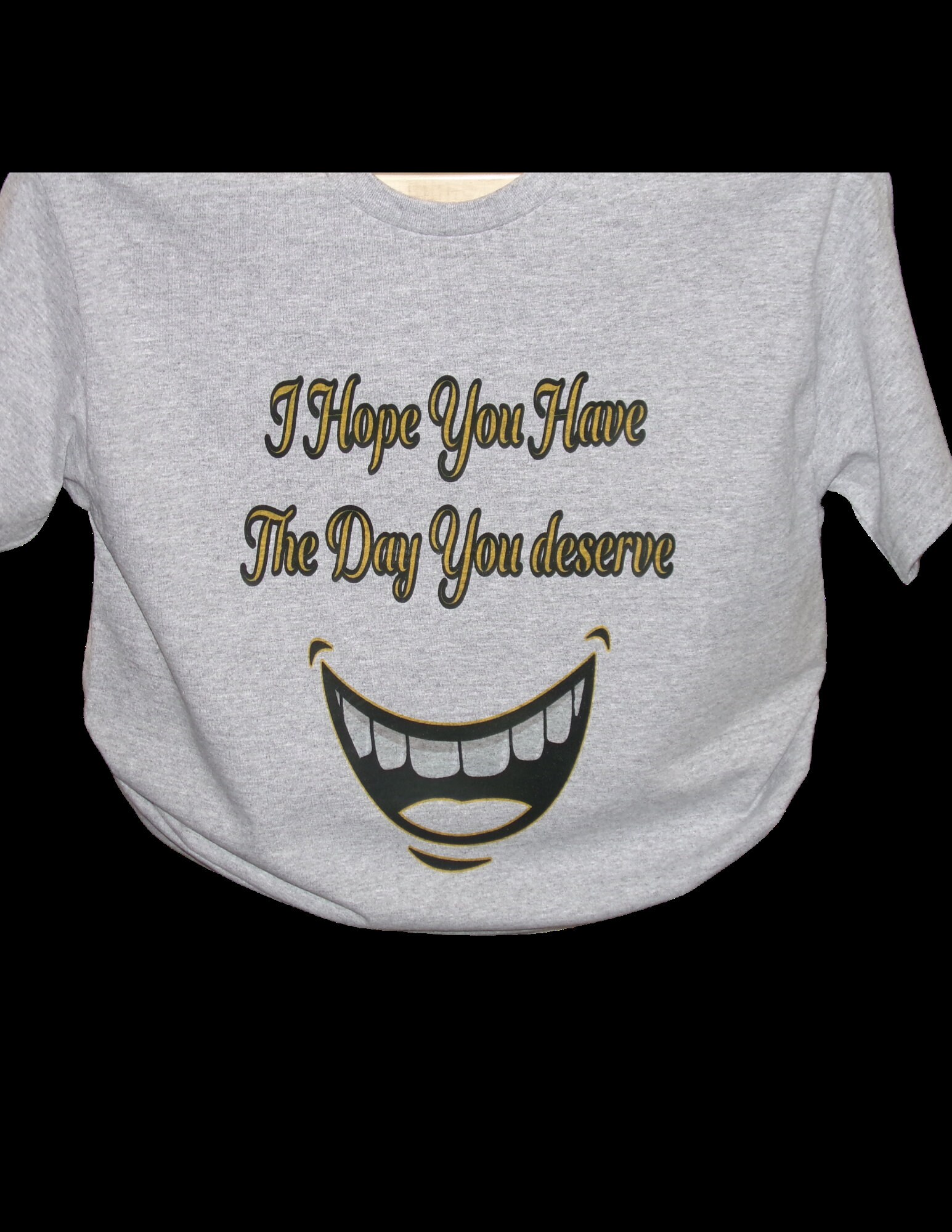 Gray T Shirt, Fun for Daily Wear, Smiling Face, Sly Remark Etsy