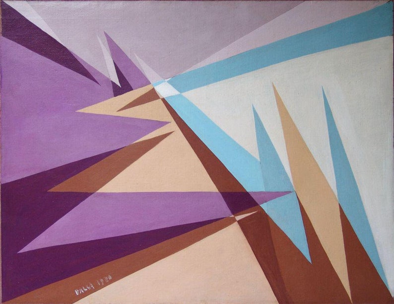 Space Lines Balla 1929 Archival Quality Art Print Italian Etsy