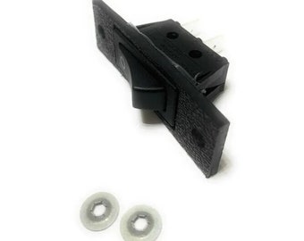 Jenn Air Replacement Cooktop Fan Switch Black With 2 Push Nuts 12001128