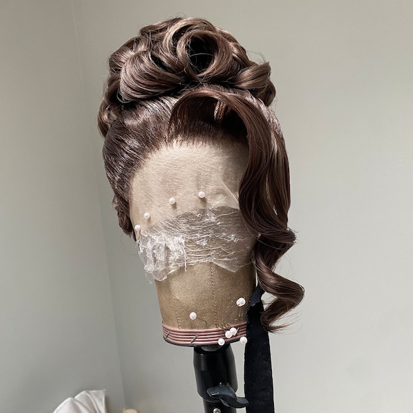 Messy Updo Wig: Synthetic Lace Front Styled Drag Wig