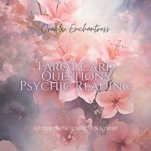 Three Tarot Card Questions: Psychic Love Reading (PDF Delivery)